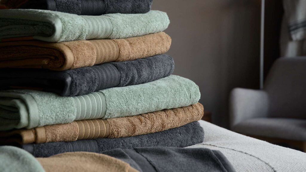 Christy Towels All Colours Stack Front