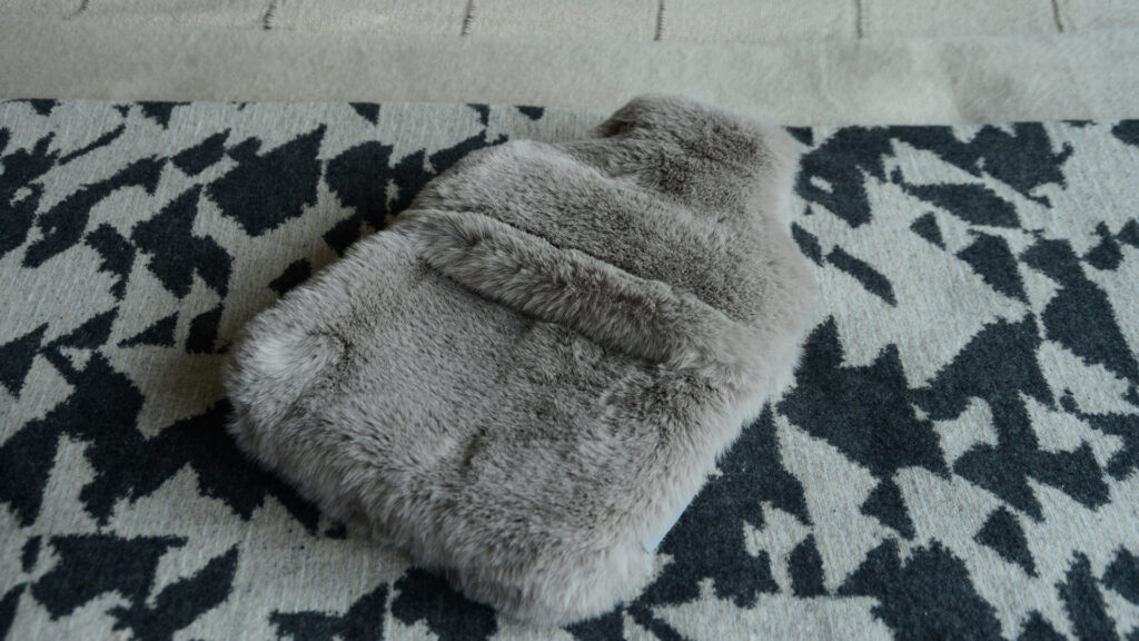 Faux Fur Hot Water Bottle - Grey