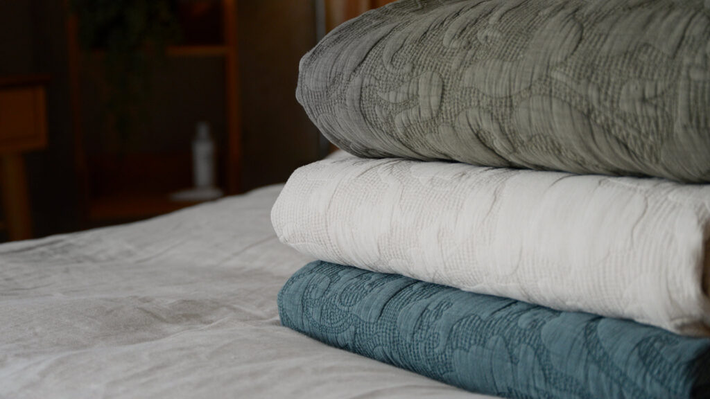 MM Linen Floral Cotton Throws Stack 1