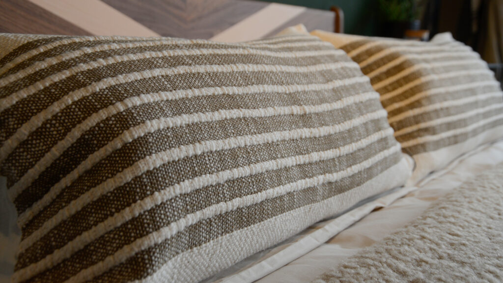 PR Home Boho Stripe Cushion Covers Close Up
