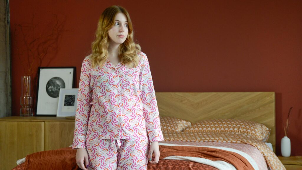 Pink Orange PJs Shirt Full Shot