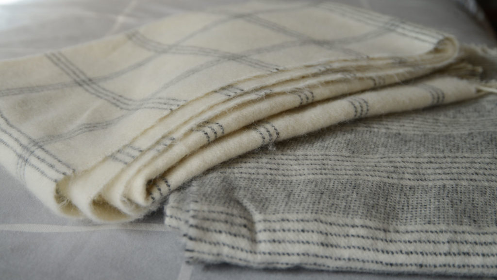 alpaca and lambswool throws