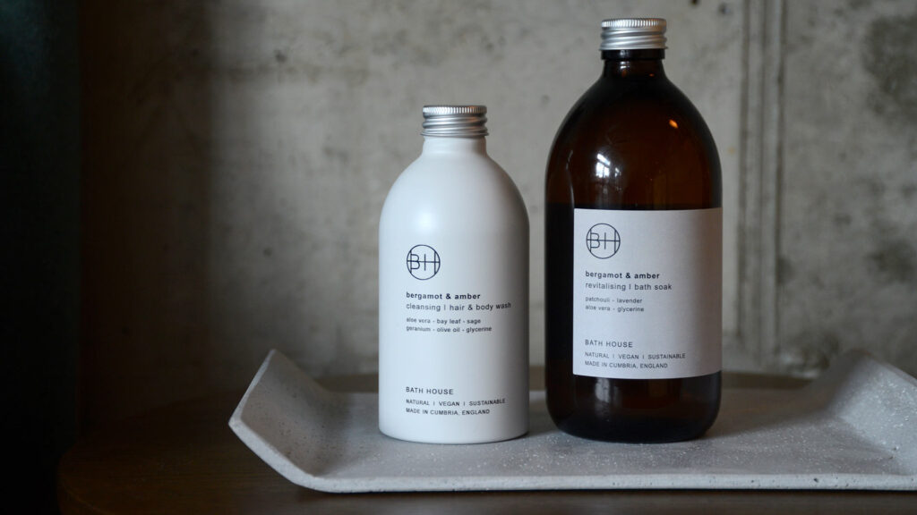 bergamot amber bath soak and body wash