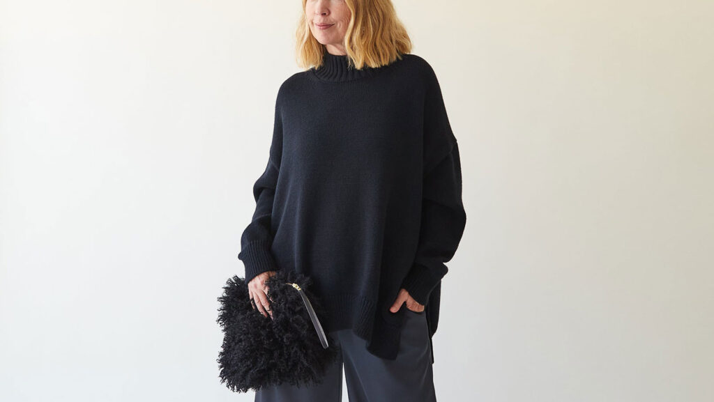 black pouch bag afghan black