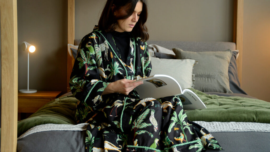 tropical print pyjamas