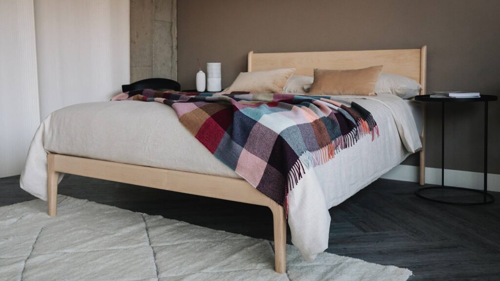 block pattern throw multi colour