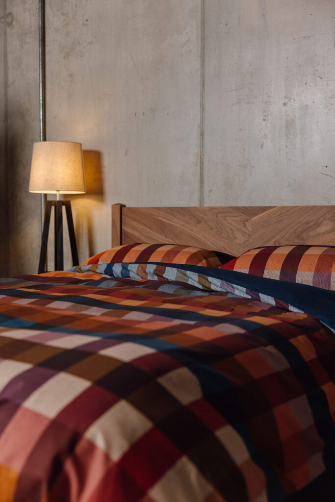 bold check duvet set portrait