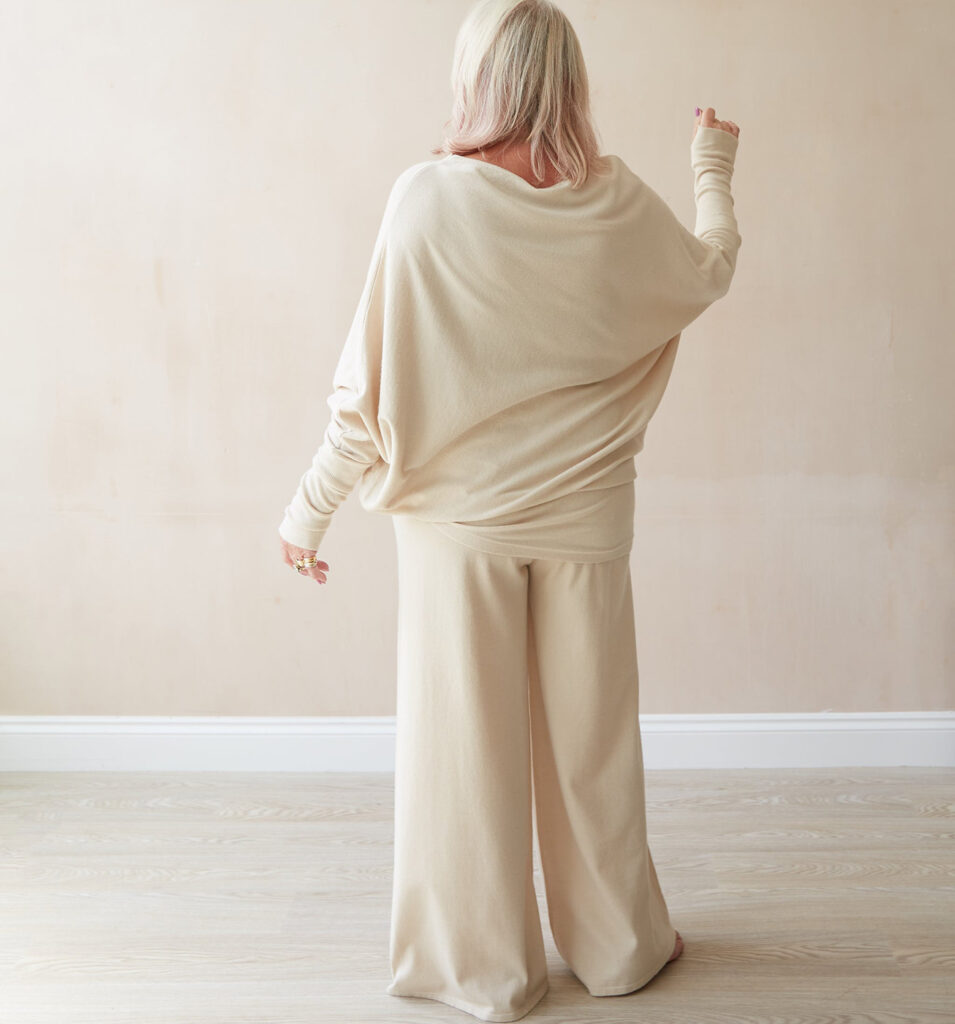 chloe jumper stone back portrait