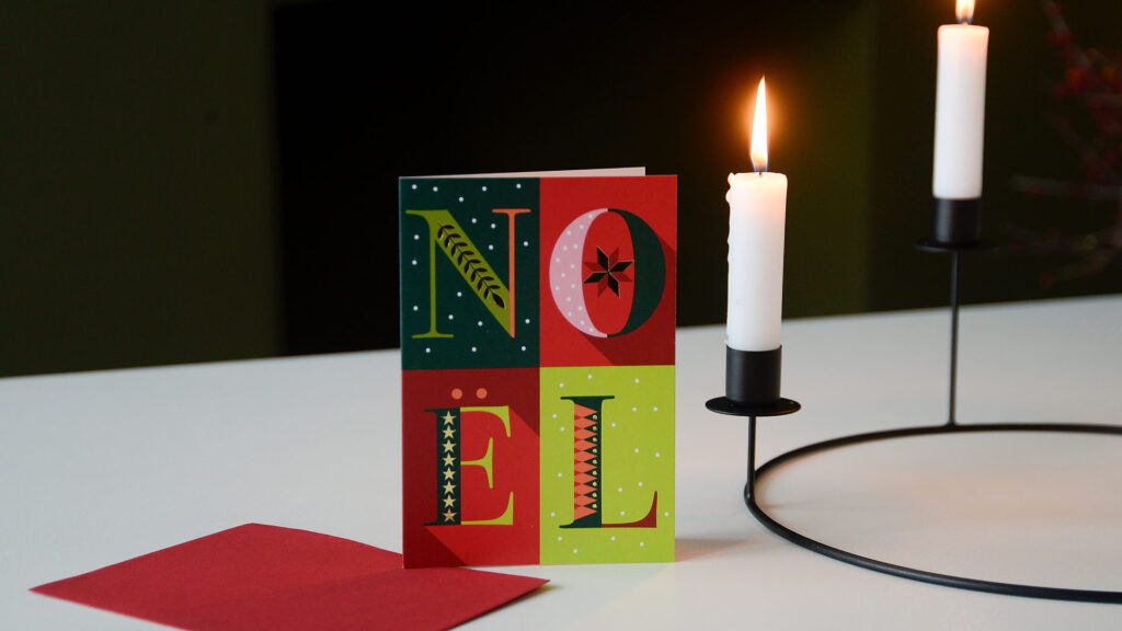 contemporary christmas card