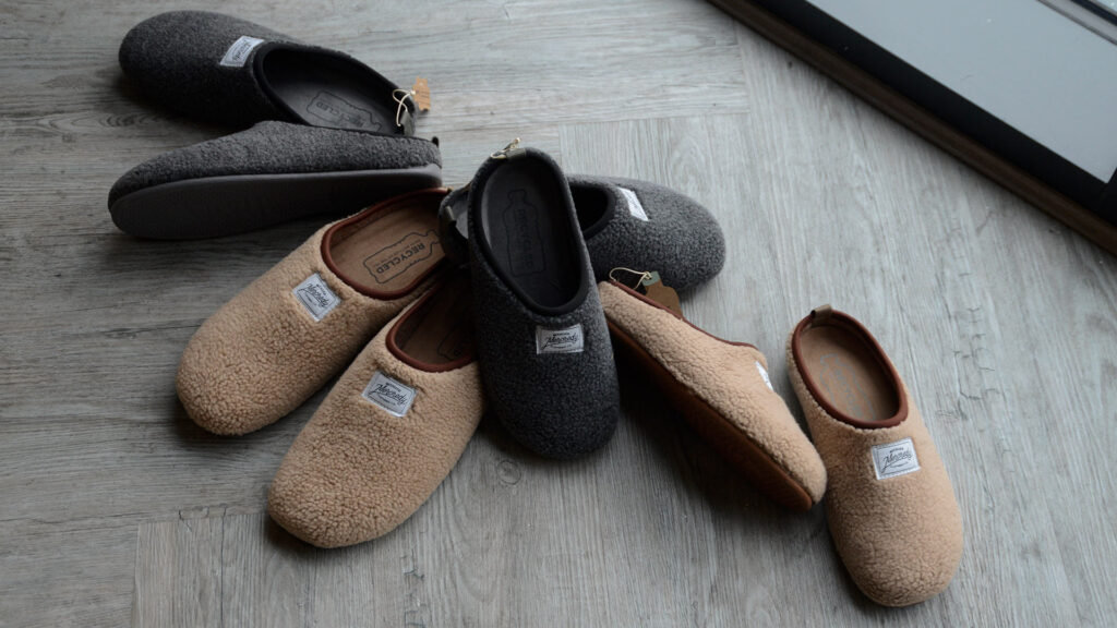 faux sheepskin sustainable slippers