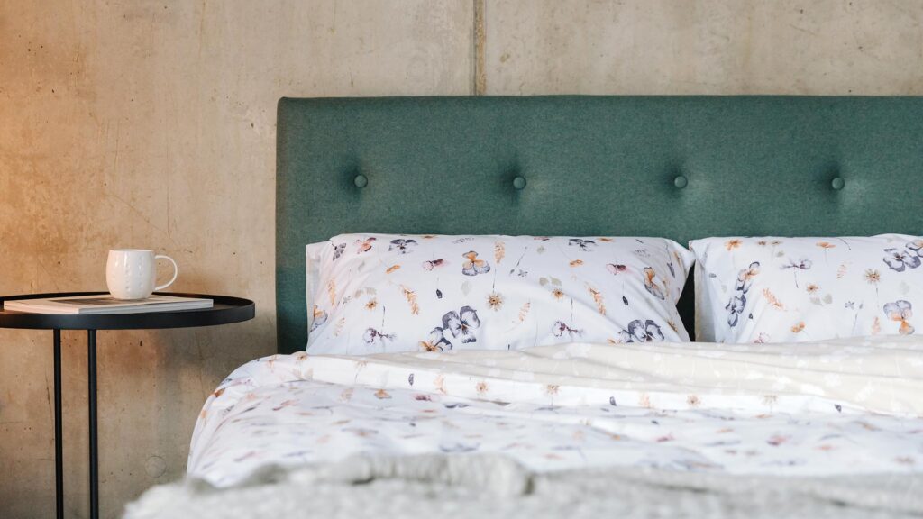 flower pattern print duvet set