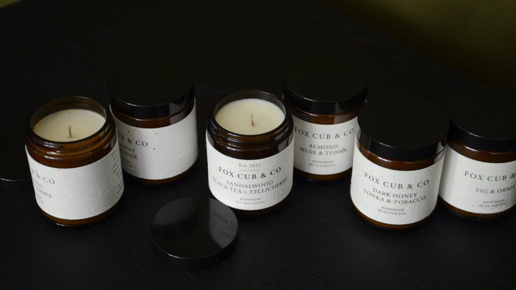 fox cub co luxury scented candles