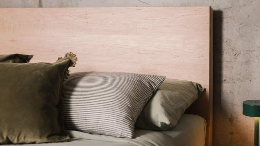 maple bamford headboard detail