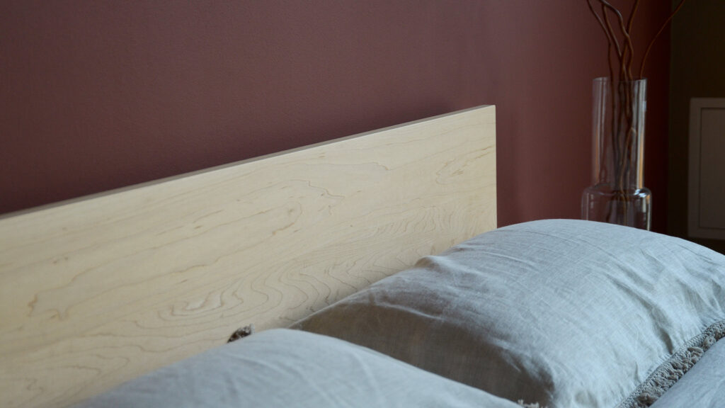 maple malabar headboard detail