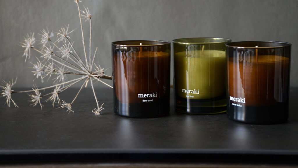 meraki scented candle collection