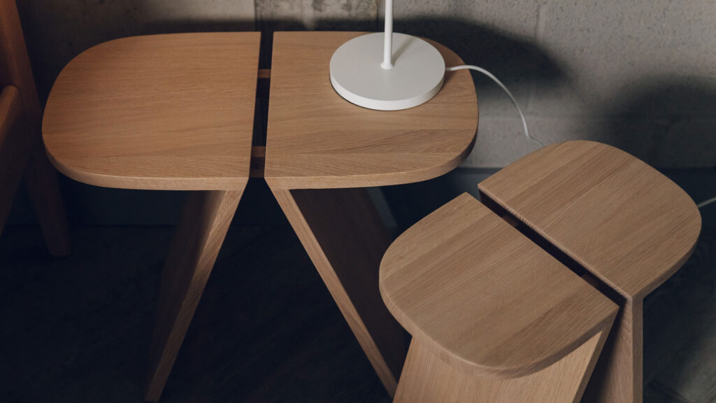 modern oak side tables