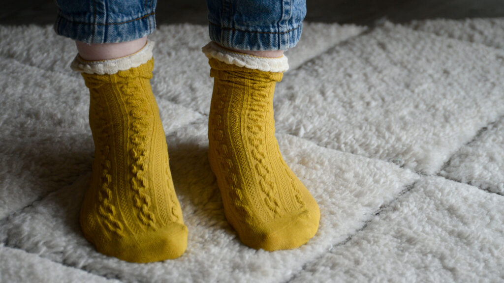 mustard socks