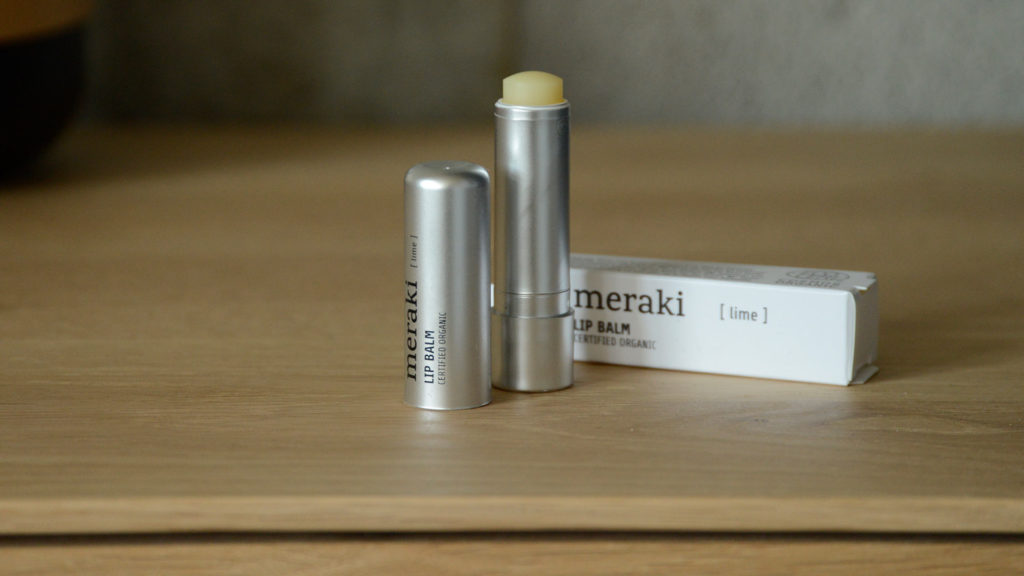 organic lip balm in lime