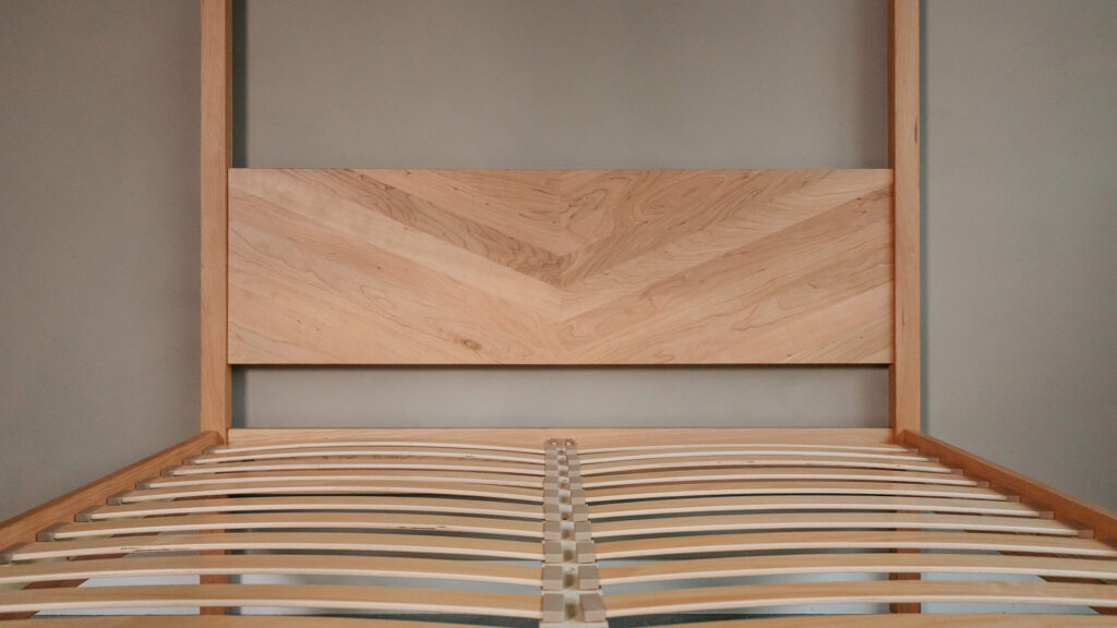 pale cherry kelham headboard detail