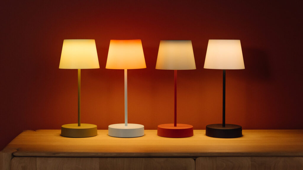 rechargeable LED lamps illuminated