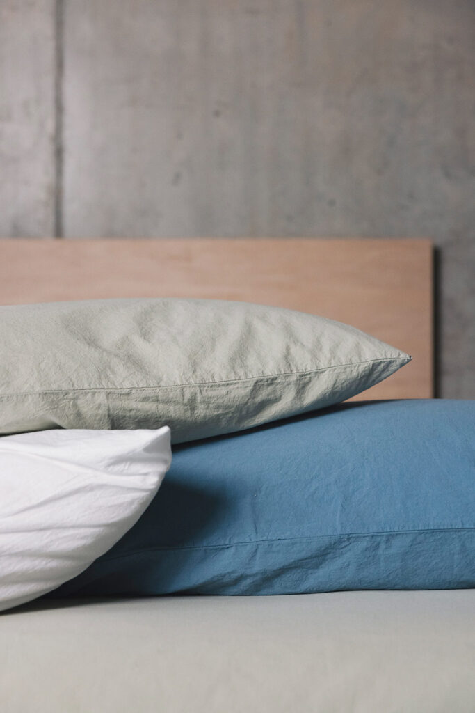 stonewashed cotton bedding portrait