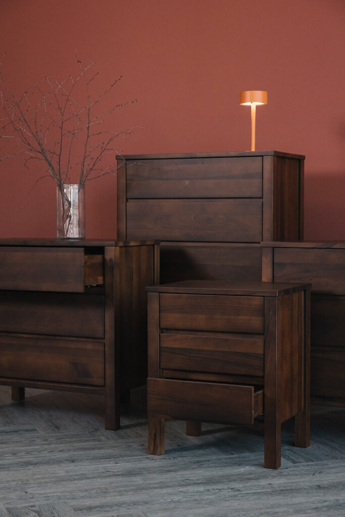 walnut shaker furniture smoked finish portrait