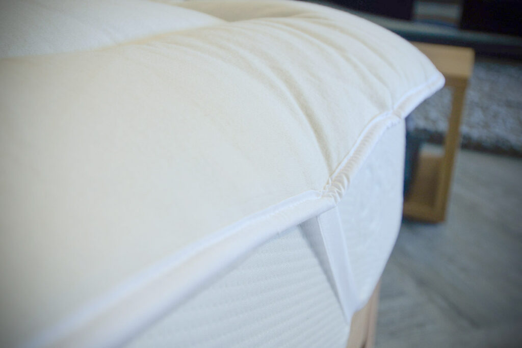 Wool Filled Mattress Topper Detail View